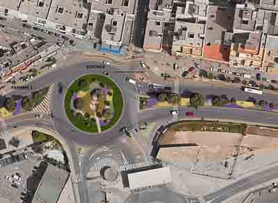 El Ayuntamiento mejorará 2.000 m² de zona verde en los accesos a la ciudad desde poniente, incorporando vegetación autóctona 