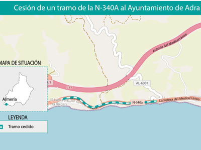Noticia de Almería 24h: Mitma cede al Ayuntamiento de Adra un tramo de la carretera N-340A