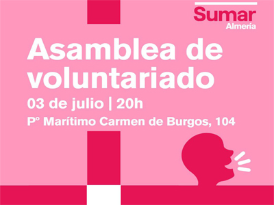 Noticia de Almería 24h: Sumar activa el voluntariado para su Campaña