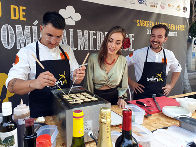 Creatividad con restaurantes almerienses en el viernes de Feria en el espacio gastronmico ‘Saborea Almera’