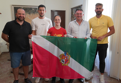 El alcalde de Berja recibe a Inma Soto tras su participacin en el Mundial de Powerlifting