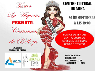 El conjunto teatral de La Alquera presenta su obra Certamen de Belleza el prximo 30 de septiembre en el Centro Cultural de Adra