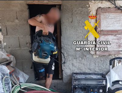 La Guardia Civil detiene al autor del robo en un almacén del Ayuntamiento de Cuevas del Almanzora