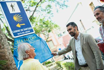 Noticia de senderismo en Almería 24h: Nueva señalética para guiar a los peregrinos desde Almería en su Camino a Santiago