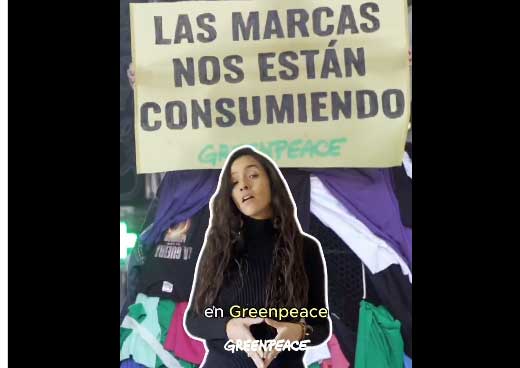 Noticia de Almera 24h: Greenpeace rastrea el destino de un pantaln de Zara desde un contenedor de ropa usada