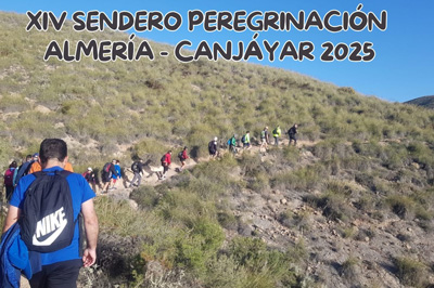 Noticia de senderismo en Almería 24h: Todo preparado para la peregrinación Almería–Canjáyar que celebra su 14ª edición en honor a la Santa Cruz