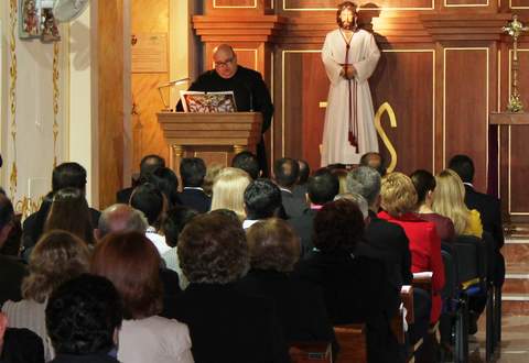 El Prroco Jess Zapata como pregonero, y la Msica Sacra de la Banda Municipal, dan inicio a la Semana Santa de Pulp 2014