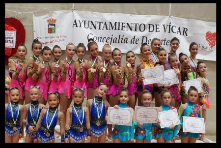 El Club Gimnasia Rtmica El Ejido muy orgullos de sus gimnastas en el Nacional Base