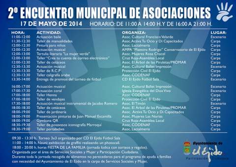 Ms de 25 actividades completan el II Encuentro de Asociaciones que se celebra el sbado en la Plaza Mayor 