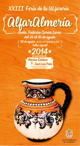 La 23 AlfarAlmera contar con 35 artesanos de Espaa y Portugal, talleres para nios, pieza gigante y un homenaje #FeriadeAlmeria