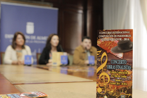 Gádor acoge la final del I Certamen Internacional de Composición de Pasodobles con la colaboración de Diputación