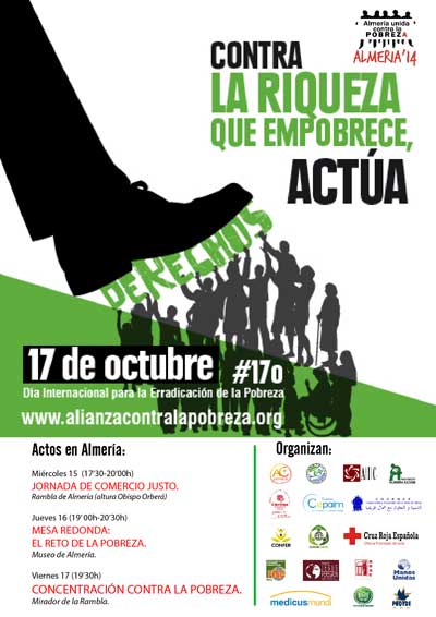 Cerca de 30 organizaciones impulsan en Almera la Semana contra la Pobreza