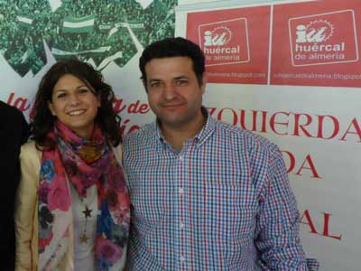 Emiliano Domene ser el candidato de IU Hurcal de Almera a las municipales y M Jess Amate la nmero 2