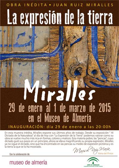 La Junta homenajea al pintor Juan Ruiz Miralles con una exposicin de su obra indita en el Museo de Almera