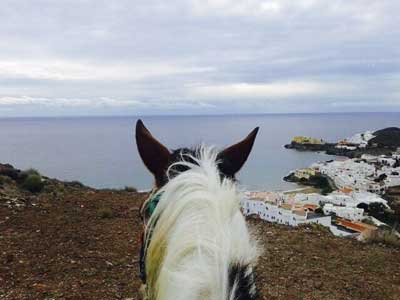 Representantes de 'Equus-Rutes de Turisme Eqestre per Europa' recorren a caballo el Parque Natural Cabo de Gata-Njar