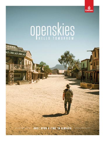 Costa de Almera protagonista de la revista Open Skies de la aerolnea Emirates
