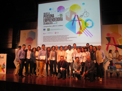 Empresarios e integrantes de las Lanzaderas de Empleo almerienses participan en el Día de la Persona Emprendedora