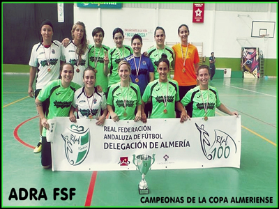 Las chicas del Adra Fsf campeonas de la copa almeriense de Fsf