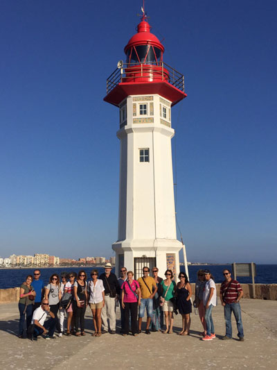 Aficionados a la fotografa visitan el Puerto de Almera para realizar un reportaje fotogrfico