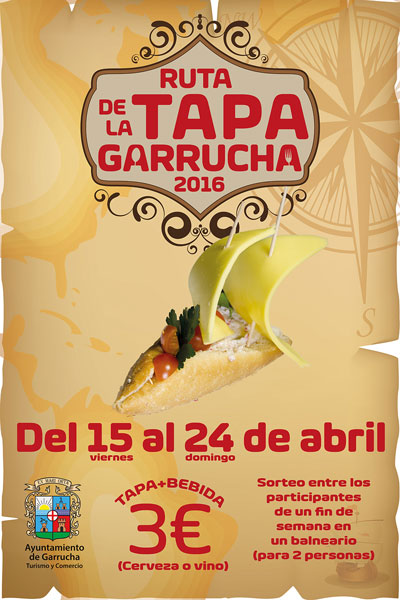 Garrucha celebrar su I Ruta de la Tapa del 15 al 24 de abril