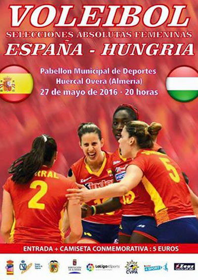 Las Selecciones Nacionales de Espaa y Hungra disputarn este prximo viernes un partido Internacional de Voleibol Femenino