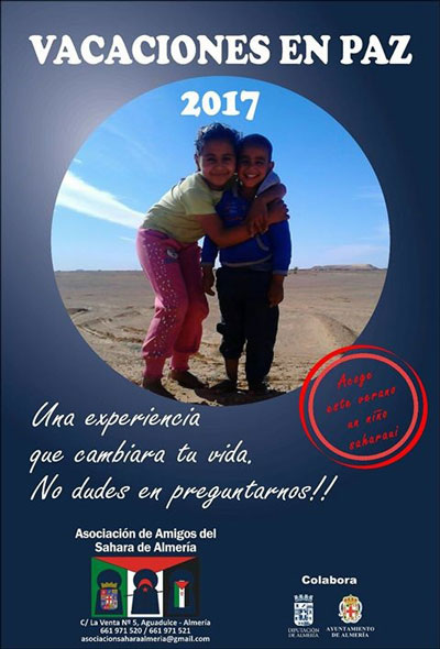 86 niños saharauis disfrutarán de “Vacaciones en Paz” en Almería
