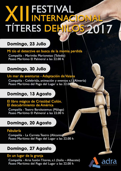 Adra apuesta por el XII Festival Internacional de Tteres Dehilos para los ms pequeos