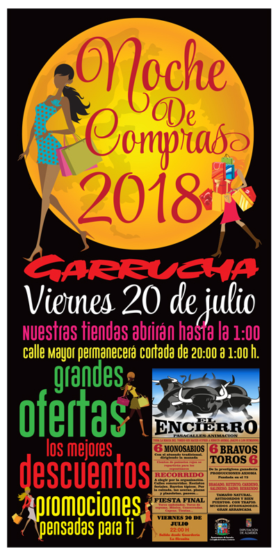 Garrucha adelanta al 20 de julio su Noche de Compras con San Fermn infantil
