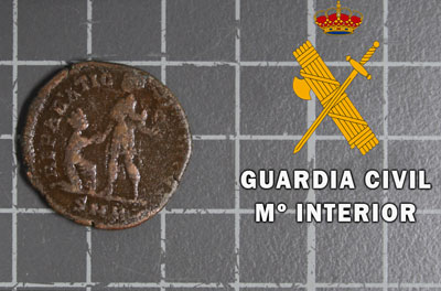 La Guardia Civil recupera en una investigacin 22 monedas de la poca romana