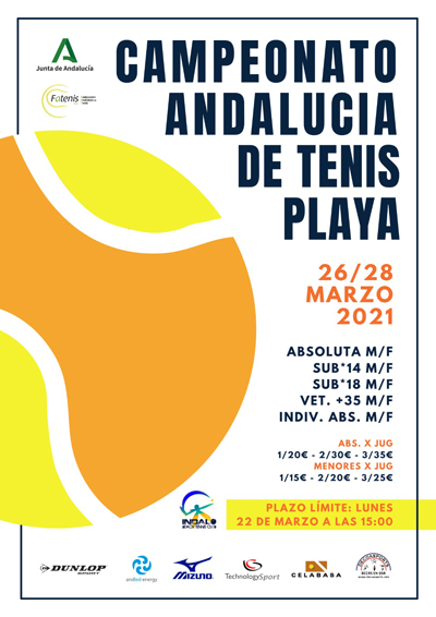 Vera acoge este fin de semana el Campeonato de Andalucía de Tenis Playa por cuarto año consecutivo