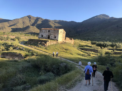 Un taller de senderismo realizado por el centro de participacin activa de Uleila del Campo logra unir deporte y convivencia, con la mxima seguridad