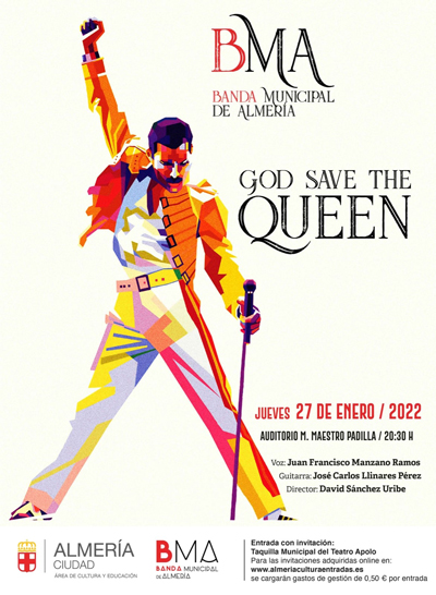 Ultimas entradas disponibles para ver el concierto ‘God Save The Queen’ de la Banda Municipal, el jueves en el Auditorio