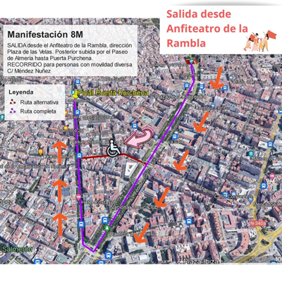 MANIFESTACIN EN ALMERIA EL 8M: DA INTERNACIONAL DE LA MUJER