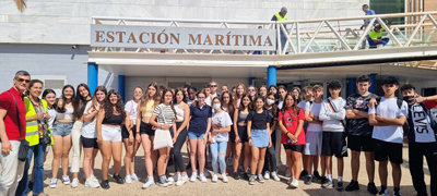 Alumnos del IES Sabinar de Roquetas de Mar visitan el Puerto de Almera