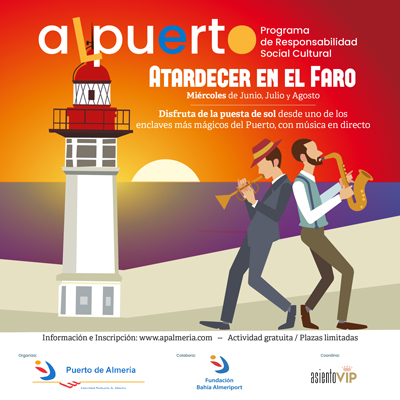 Agotadas las plazas para ver los atardeceres en el Faro de Almería los días 22 y 29 de junio