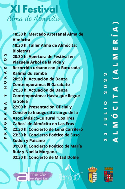 Almcita celebra su XI Festival “Alma de Almcita” el prximo sbado 23 de julio