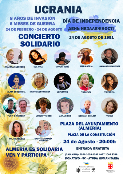 Ucrania ser protagonista de un concierto solidario en la Plaza Vieja el 24 de agosto