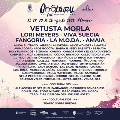 Cooltural Fest cierra el cartel de su edicin ms ambiciosa en cantidad y calidad, con las incorporaciones de La M.O.D.A. y Amaia