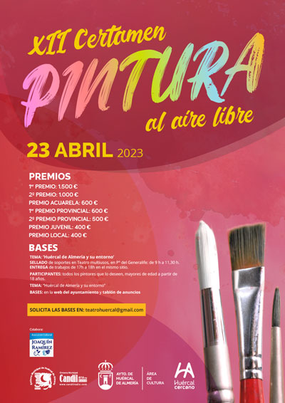 El Certamen de Pintura al Aire Libre de Hurcal de Almera celebrar este domingo su duodcima edicin