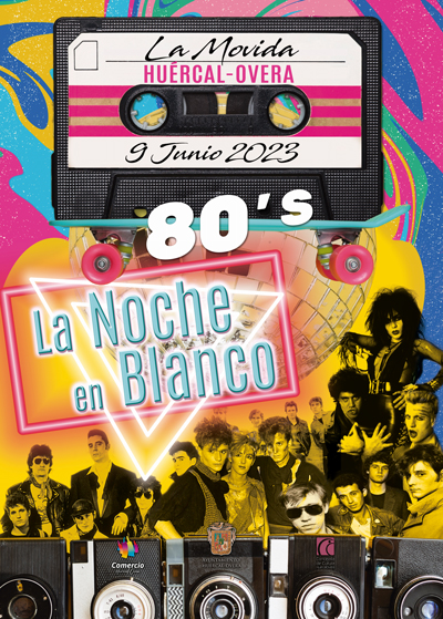 Hurcal-Overa celebra la Noche en Blanco el viernes 9 de junio ambientada en la movida de los 80