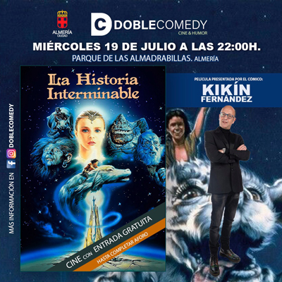 El Parque de las Almadrabillas despide maana ‘Doble Comedy’ con ‘La historia interminable’ y el pregonero de Feria, Kikn Fernndez