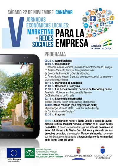 Diputacin colabora con las V Jornadas Locales 'Marketing y Redes Sociales' y la V Muestra Empresarial 'II Da del Aceite'