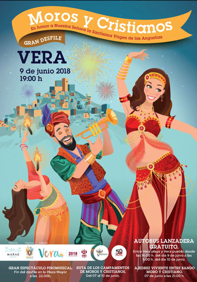 Fiestas, historia y cultura, llenan las calles de Vera para homenajear a su Patrona