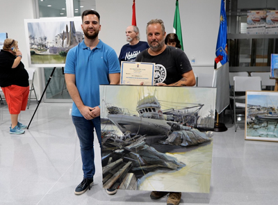 Manuel Snchez Lucas gana el XVII Concurso de pintura rpida ‘Juan Ibez’ de Roquetas de Mar