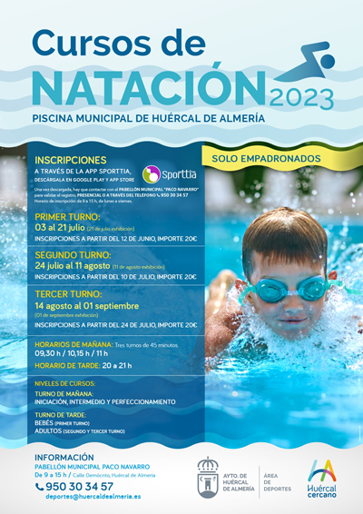 Hurcal abrir la piscina municipal el 25 de junio y volver a realizar tres turnos del curso de natacin